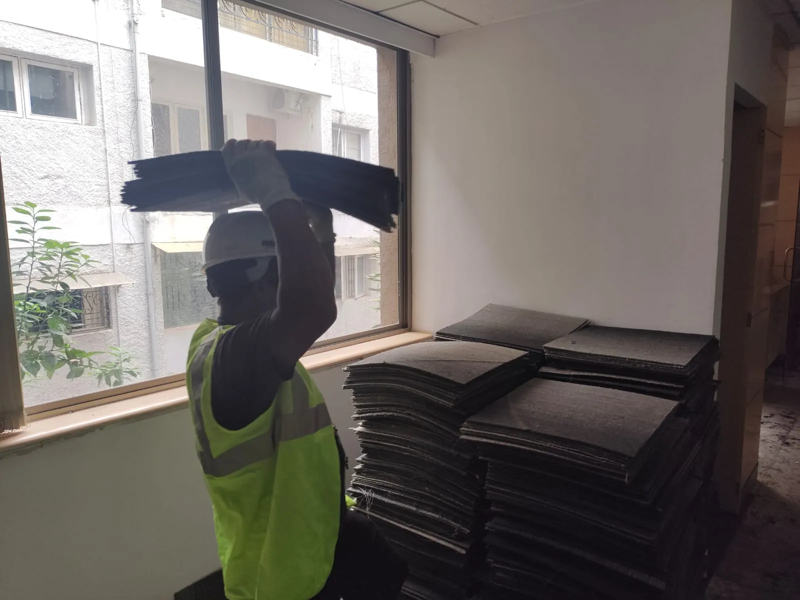 Secured structural assets packed securely for an office relocation Taramani logistics pipeline.